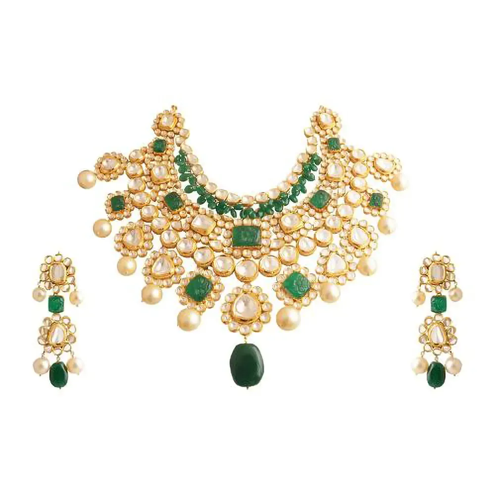 Diamond polki necklace